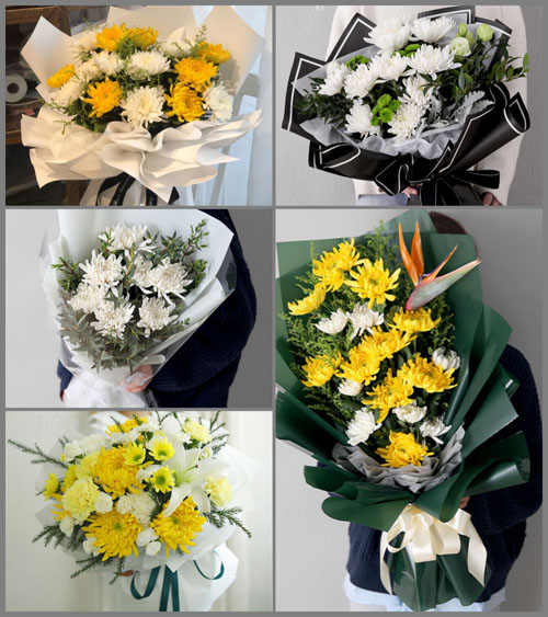 贵州六盘水盘县保田镇上保田村白事花束代送